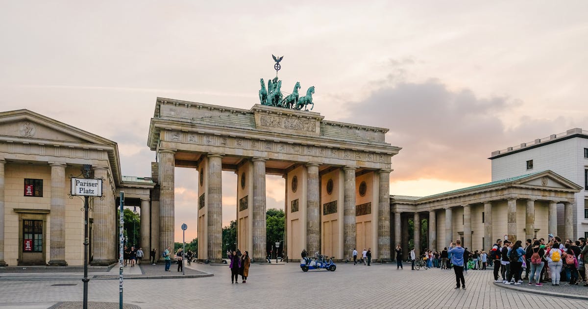 Berlin cityscape with historic landmarks and modern architecture Germany