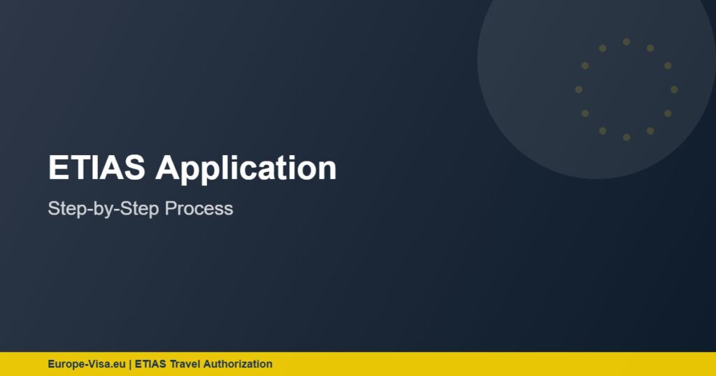 ETIAS Application: Step-by-Step Process