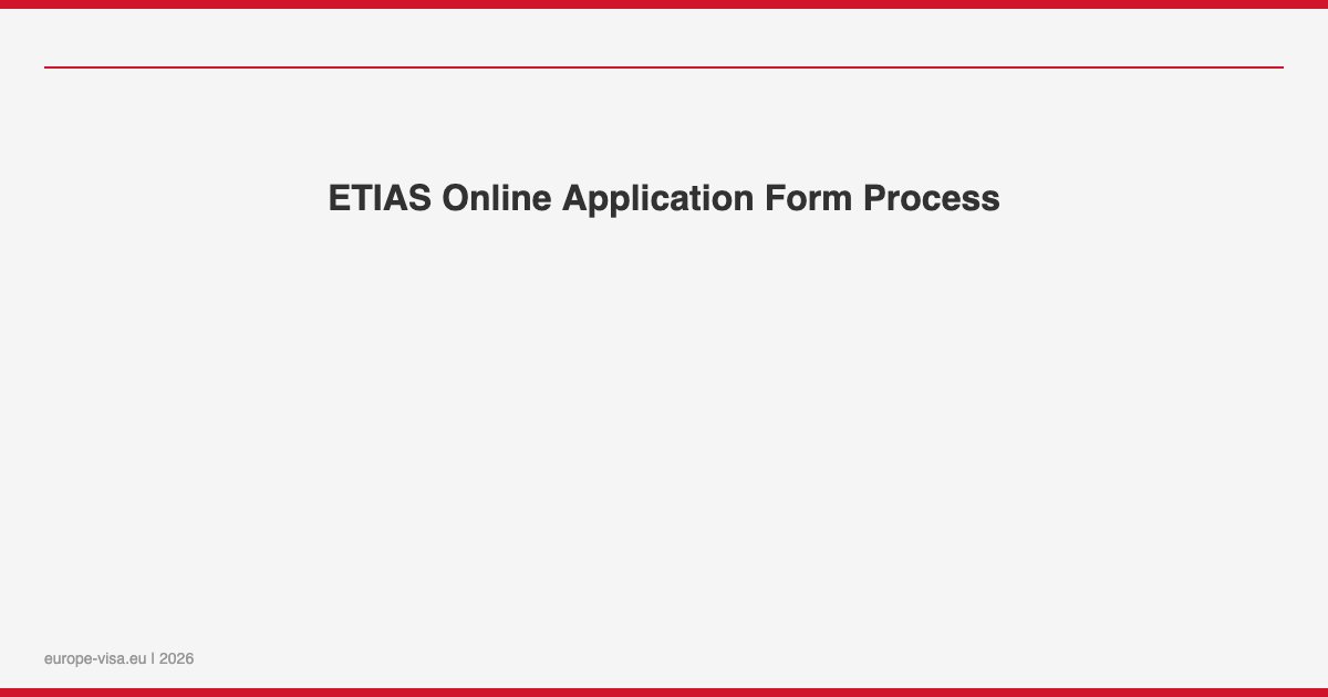 ETIAS online application