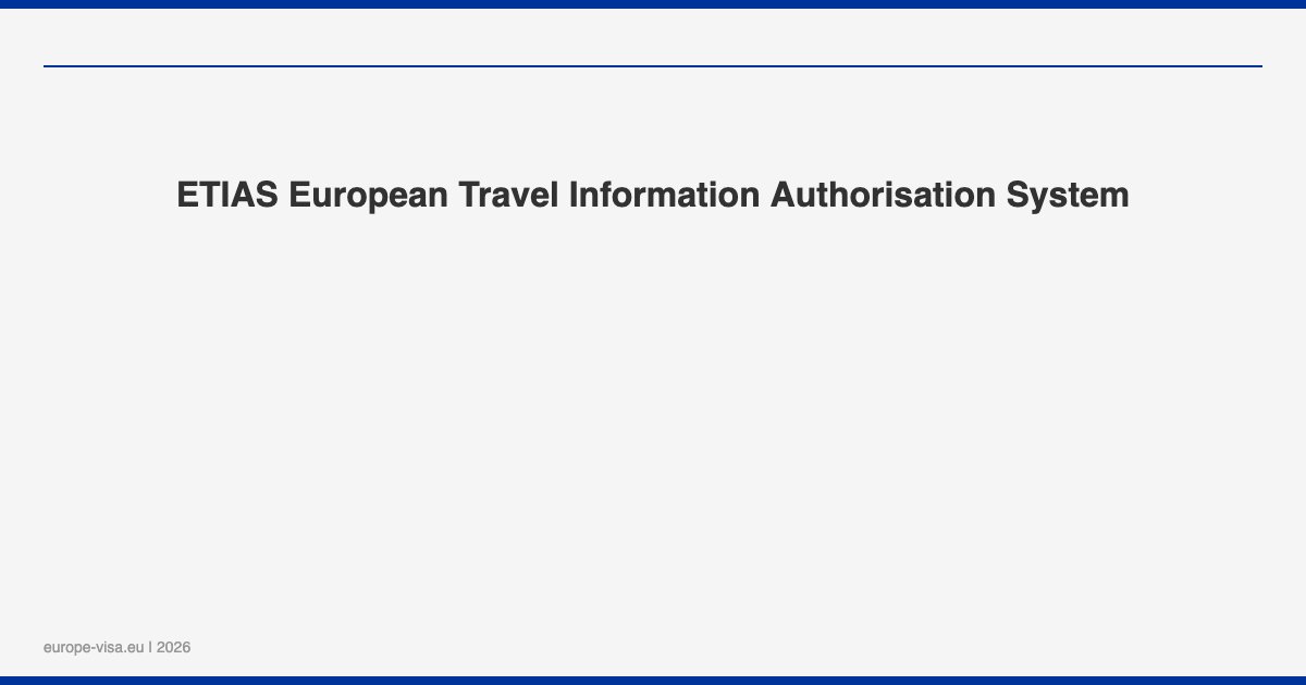 ETIAS system overview