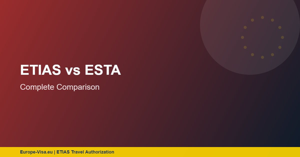 ETIAS vs ESTA: Complete Comparison