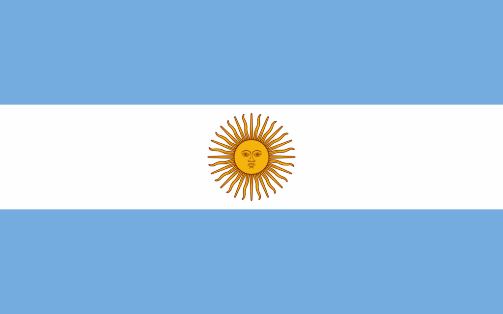Flag of Argentina - ETIAS travel authorization for Argentina citizens visiting Europe