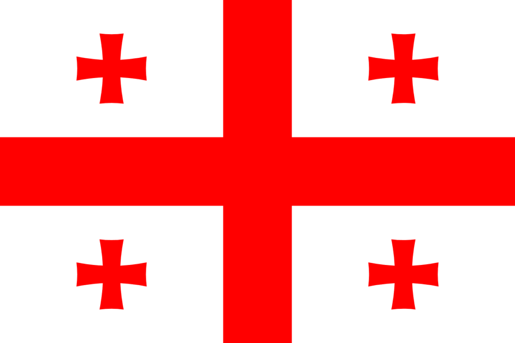 Flag of Georgia - ETIAS travel authorization for Georgia citizens visiting Europe