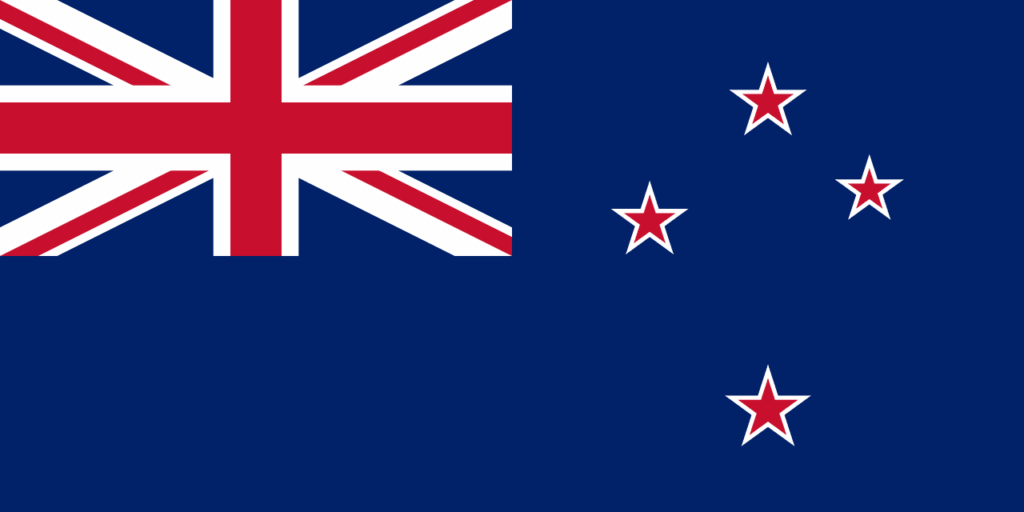 Flag of New Zealand - ETIAS travel authorization for New Zealand citizens visiting Europe