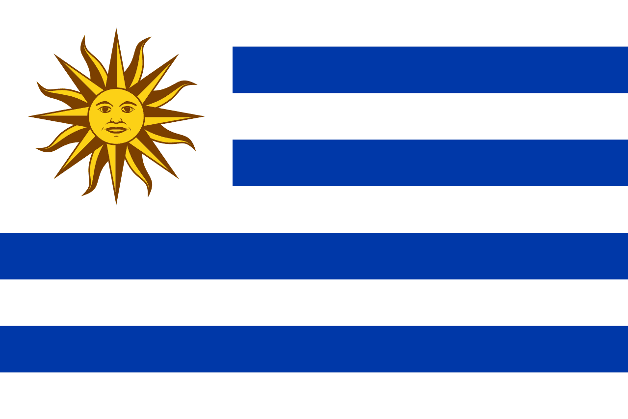 Flag of Uruguay - ETIAS travel authorization for Uruguay citizens visiting Europe