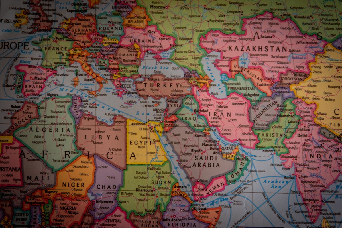 Political map of Europe showing multiple Schengen countries for multi-country travel