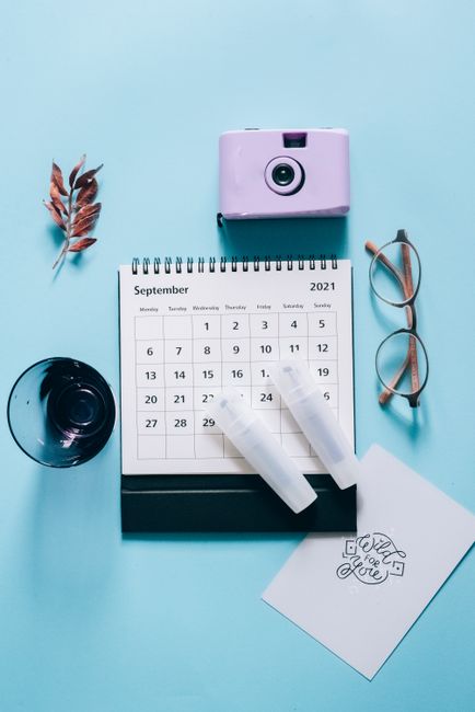 Calendar showing a trip booked weeks ahead