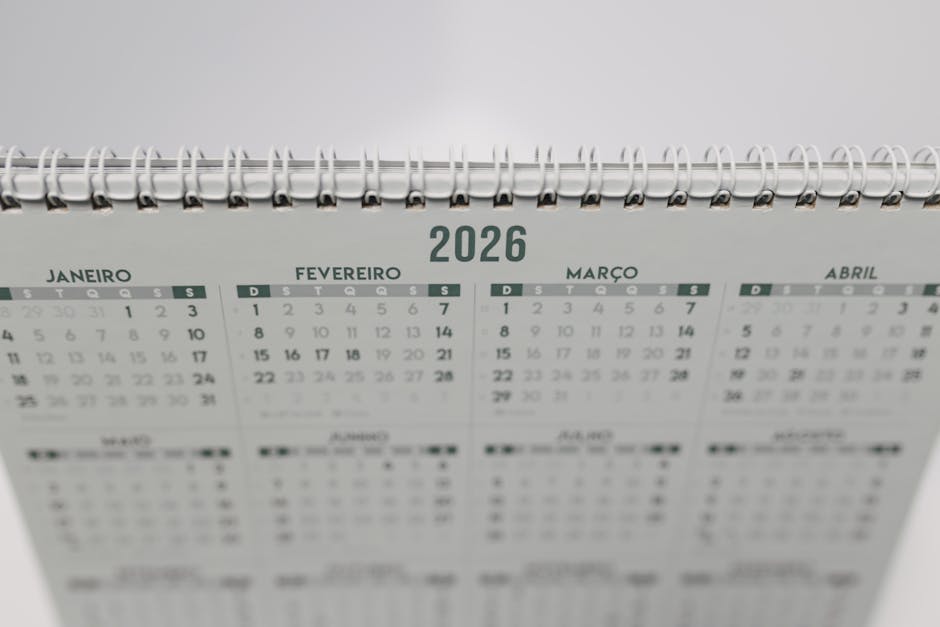 Calendar pages turning to mark a 2026 deadline