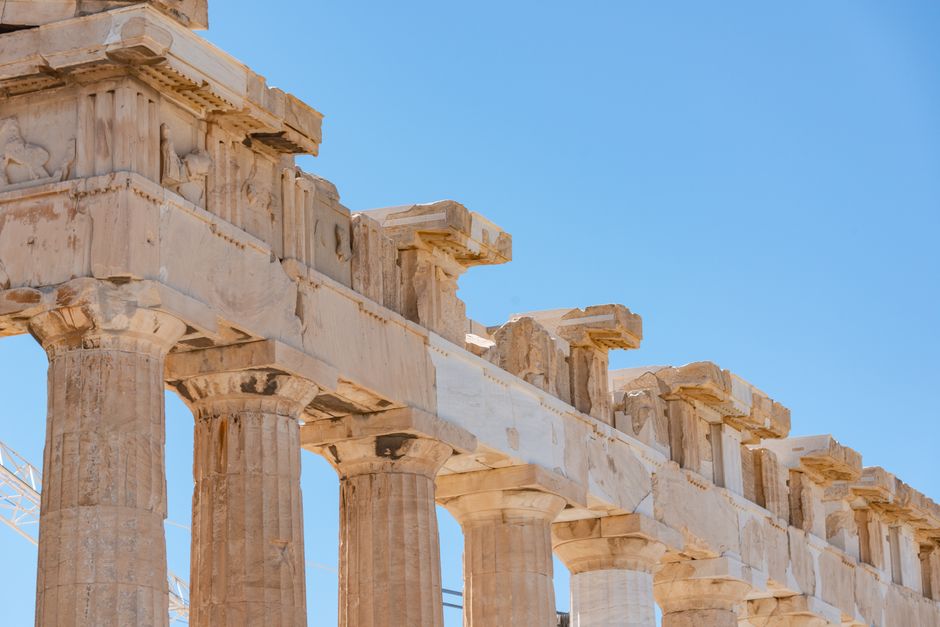 The Parthenon temple on the Acropolis of Athens