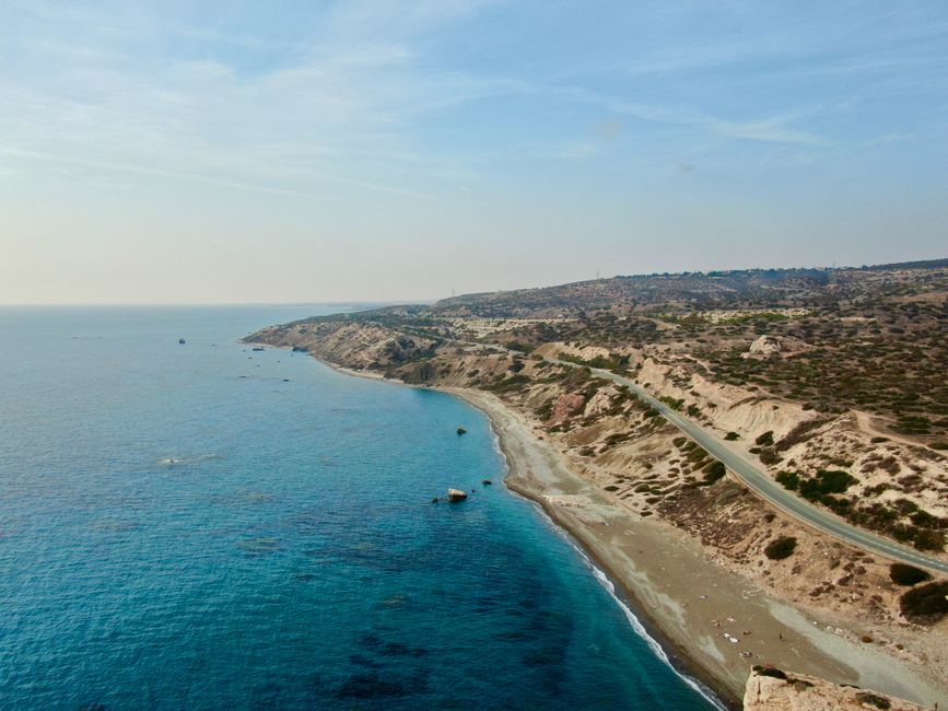 Warm Cyprus coastline still swimmable in October